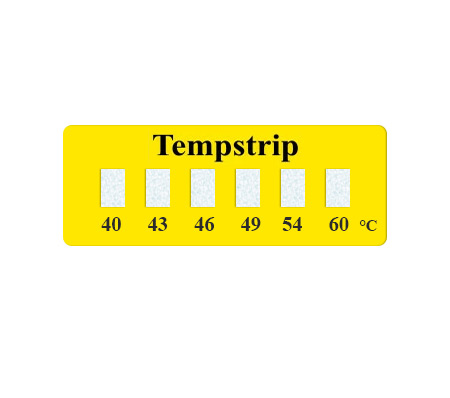 [00D.TST.06.KAG.0010] Tempstrip - 6 fields (Typ D 132°C - 160°C)