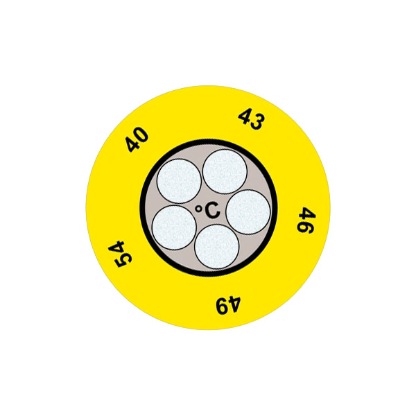 [00E.TPU.05.KAG.0010] Tempstrip - 5 polowy punkt pomiarowy (Typ E 143°C - 166°C)