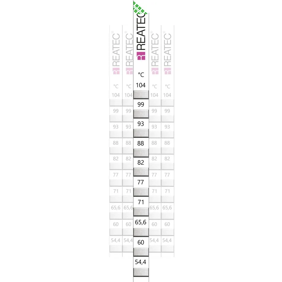 [001.SSX.10.XXX.0010] SSX reaStripe 10 standard, Pack of 10 (37,8°C - 77°C)
