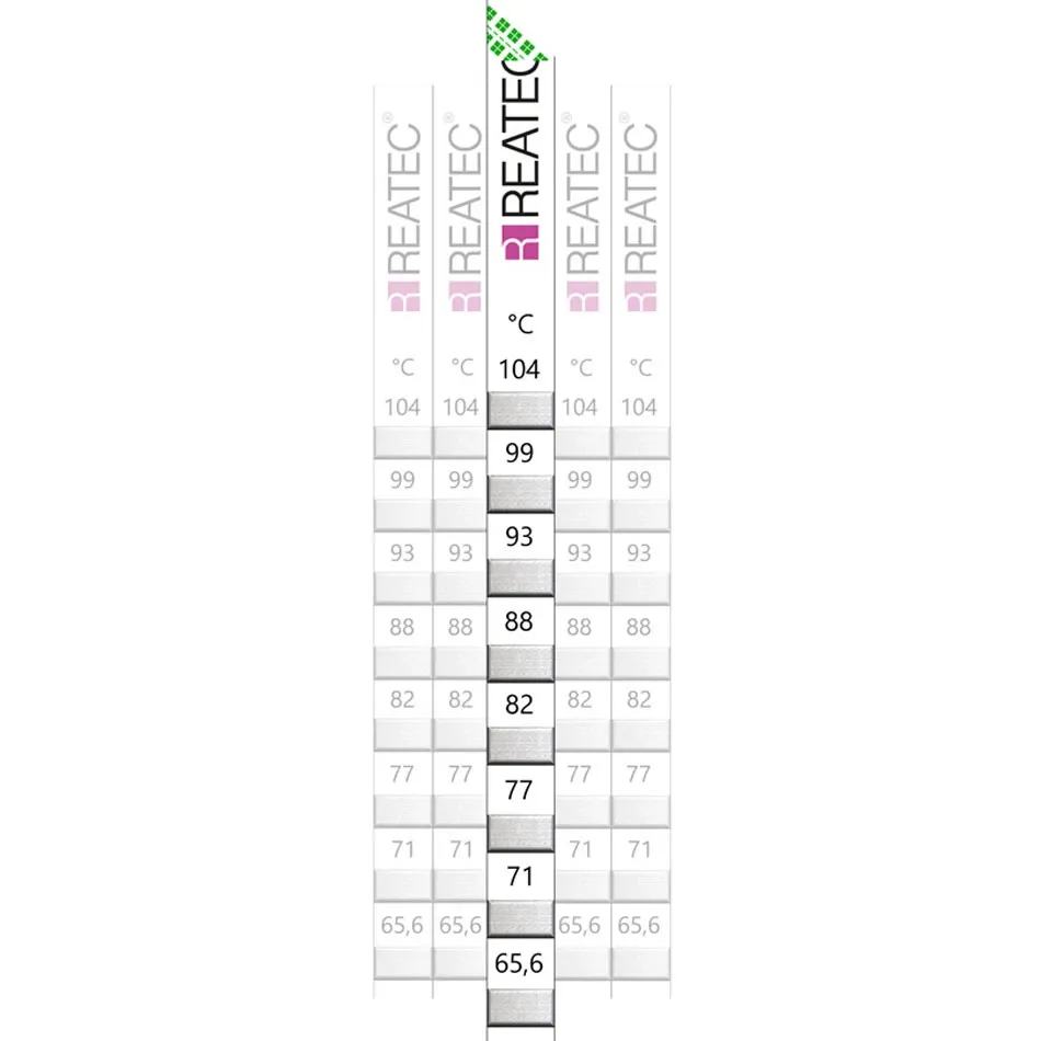 [002.SSX.08.XXX.0010] SSX reaStripe 8 standard, 10er Pack (93°C - 132°C)